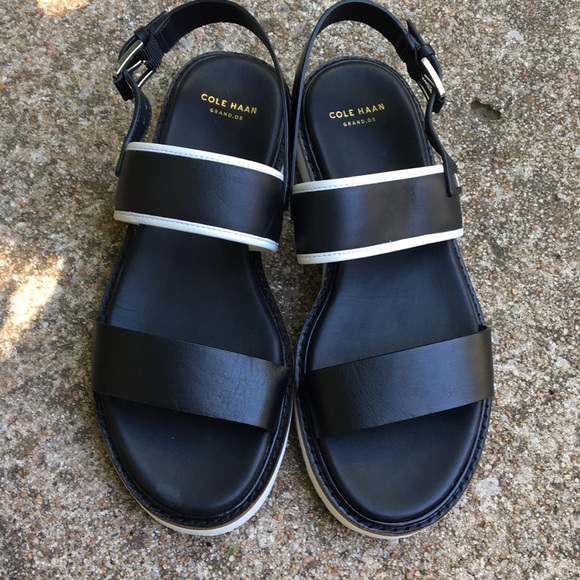 cole haan black sandals